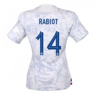 Echipament fotbal Franţa Adrien Rabiot #14 Tricou Deplasare Mondial 2022 pentru femei maneca scurta